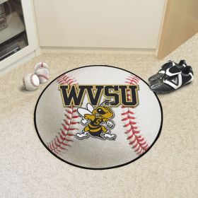 West Virginia State Baseball Mat 27" diameter