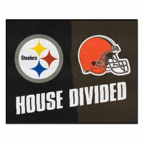 NFL - Steelers - Browns House Divided Rug 33.75"x42.5"