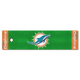 NFL - Miami Dolphins Putting Green Runner 18"x72"