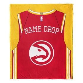 [Personalization Only] OFFICIAL NBA Jersey Silk Touch Throw Blanket - Hawks