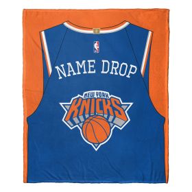 [Personalization Only] OFFICIAL NBA Jersey Silk Touch Throw Blanket - Knicks