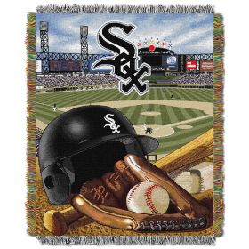 White Sox OFFICIAL Major League Baseball; "Home Field Advantage" 48"x 60" Woven Tapestry Throw by The Northwest Company
