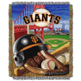 SF Giants OFFICIAL Major League Baseball; "Home Field Advantage" 48"x 60" Woven Tapestry Throw by The Northwest Company