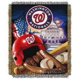 Nationals OFFICIAL Major League Baseball; "Home Field Advantage" 48"x 60" Woven Tapestry Throw by The Northwest Company
